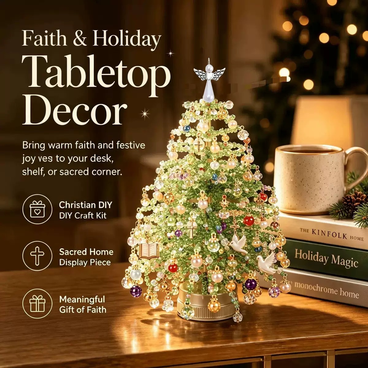 Home Decor Theme - Multi‑Theme DIY Beaded Tree Craft Kit
