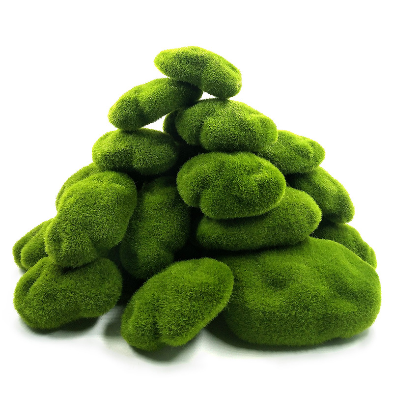 Home Decor Za - Green Artificial Grass Foam Moss Plants