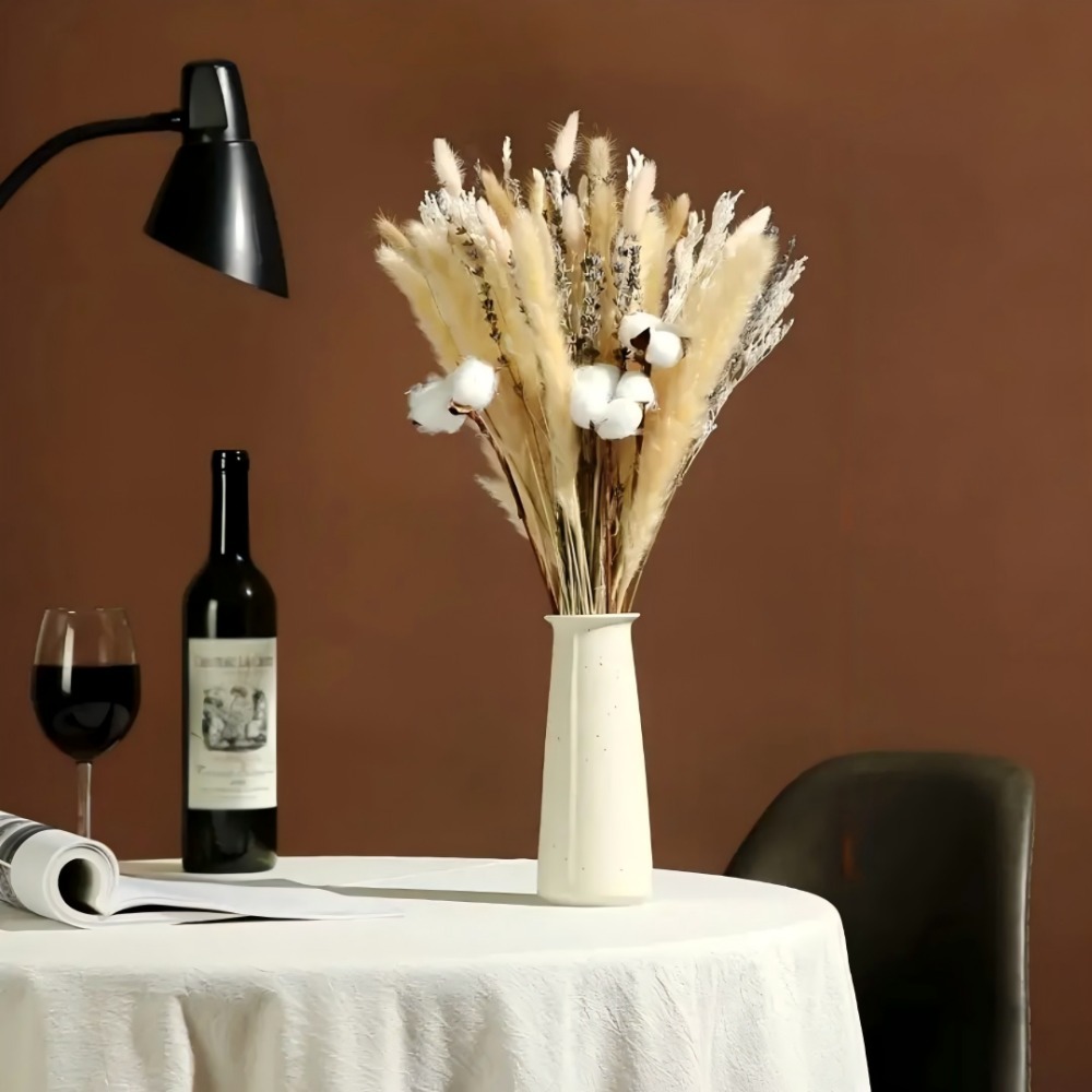 Pampas Grass Decor - Natural Dried Pampas Grass Bouquet, Dried