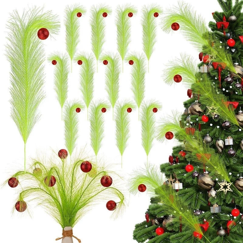 Christmas Twisted Green Branch - Pampas Grass Decor ulasan dan harga