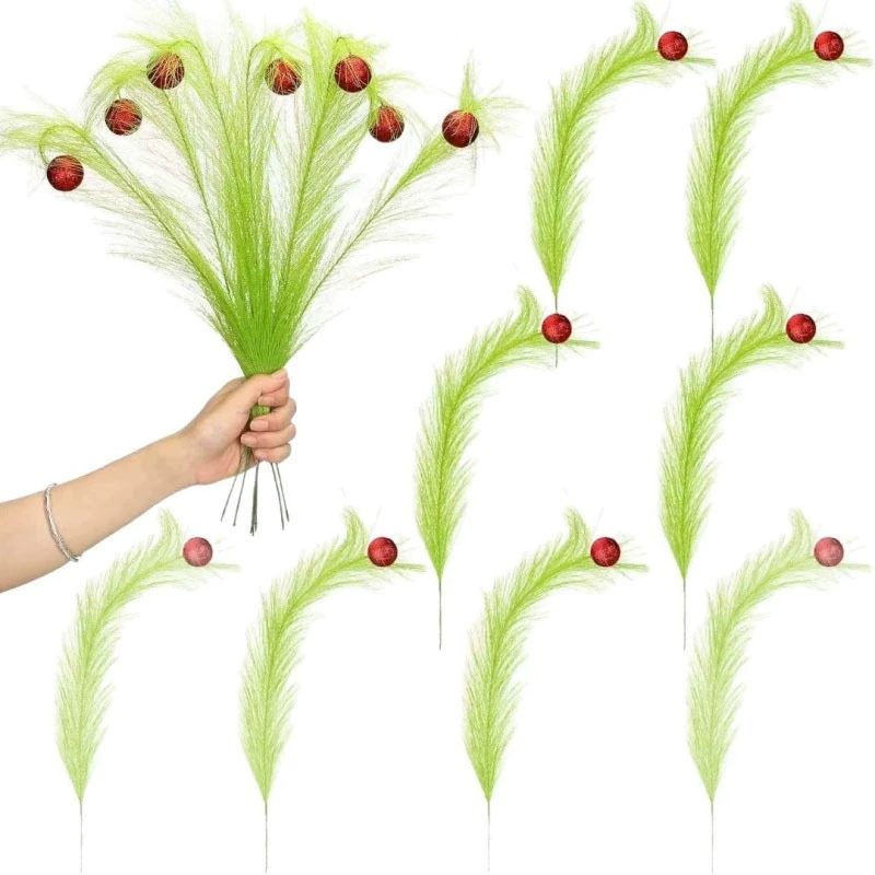Christmas Twisted Green Branch - Pampas Grass Decor ulasan dan harga