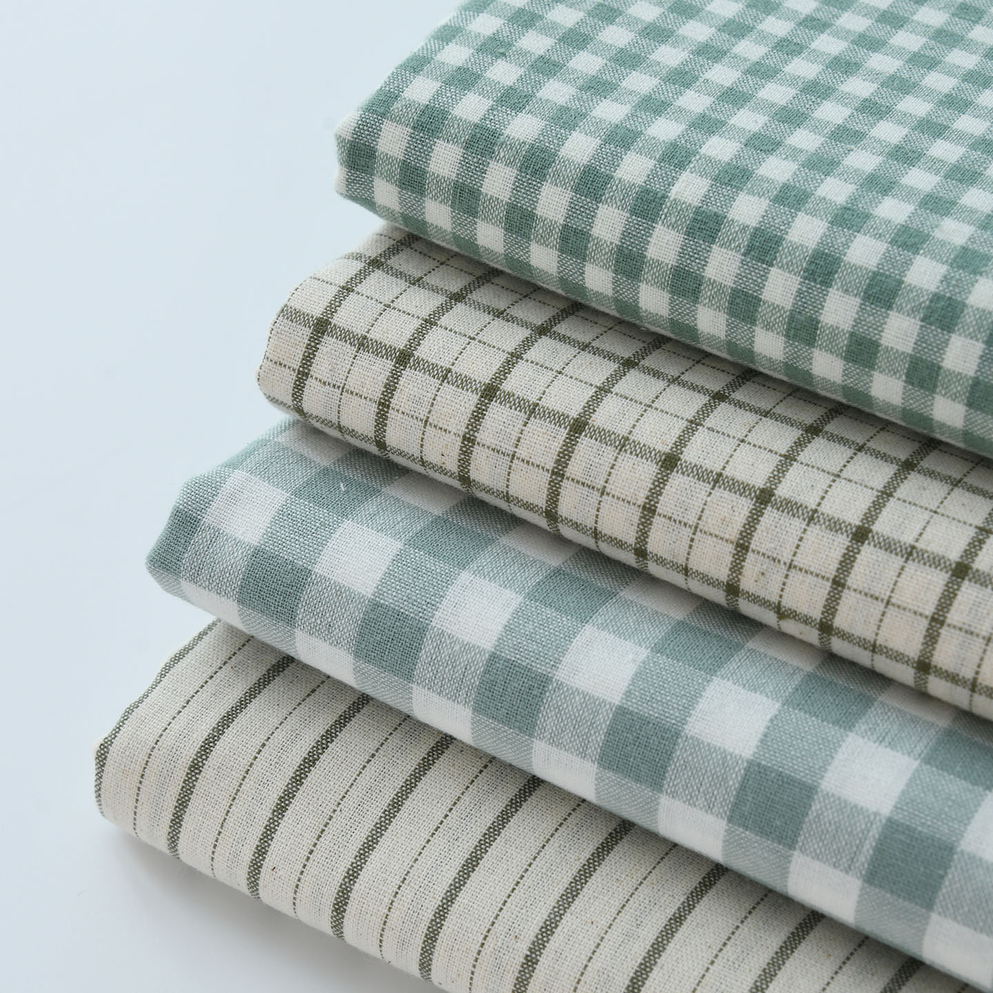 Vintage Green Faux Linen Fabri - Linen Table Runner ulasan dan harga