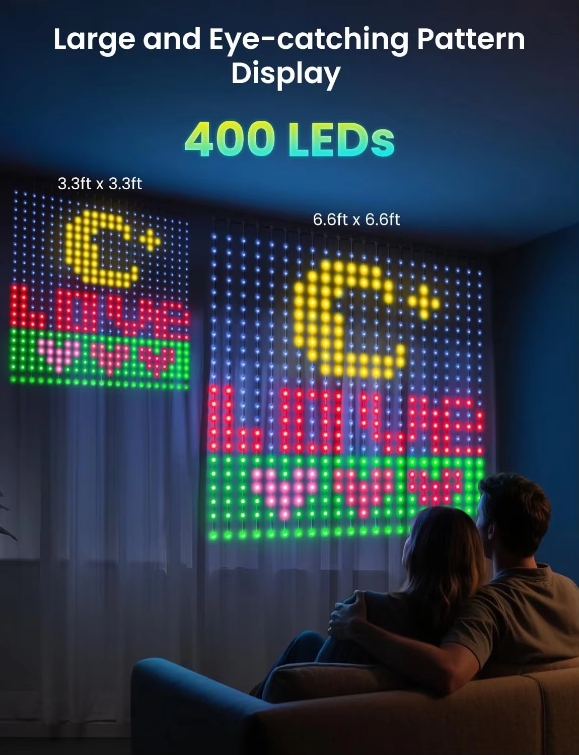USB Curtain Light 400 LED Dyna - Home Decor Free App ulasan dan harga