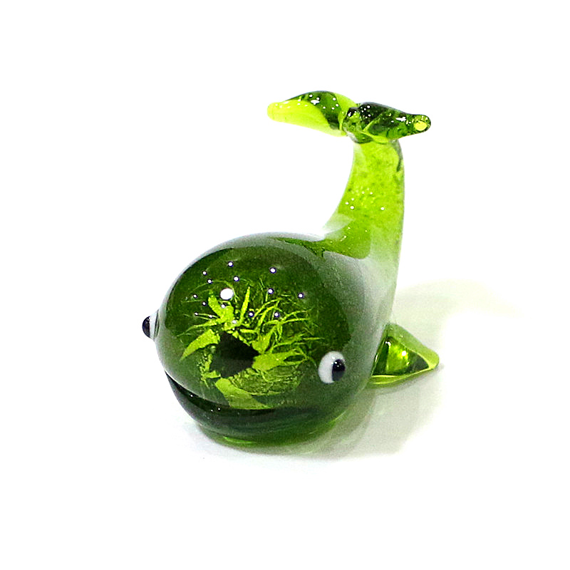 Murano Glass Whale Miniature F - Home Decor Y2K ulasan dan harga