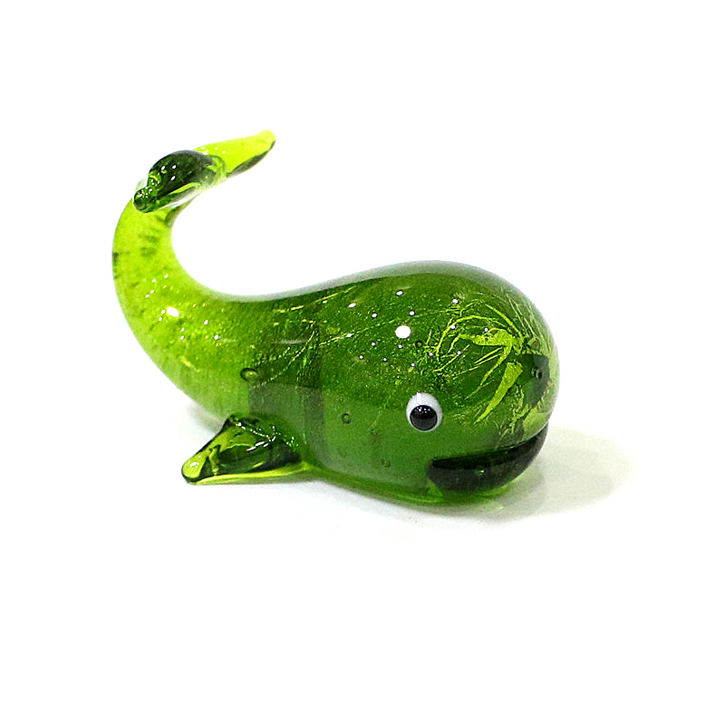 Murano Glass Whale Miniature F - Home Decor Y2K ulasan dan harga