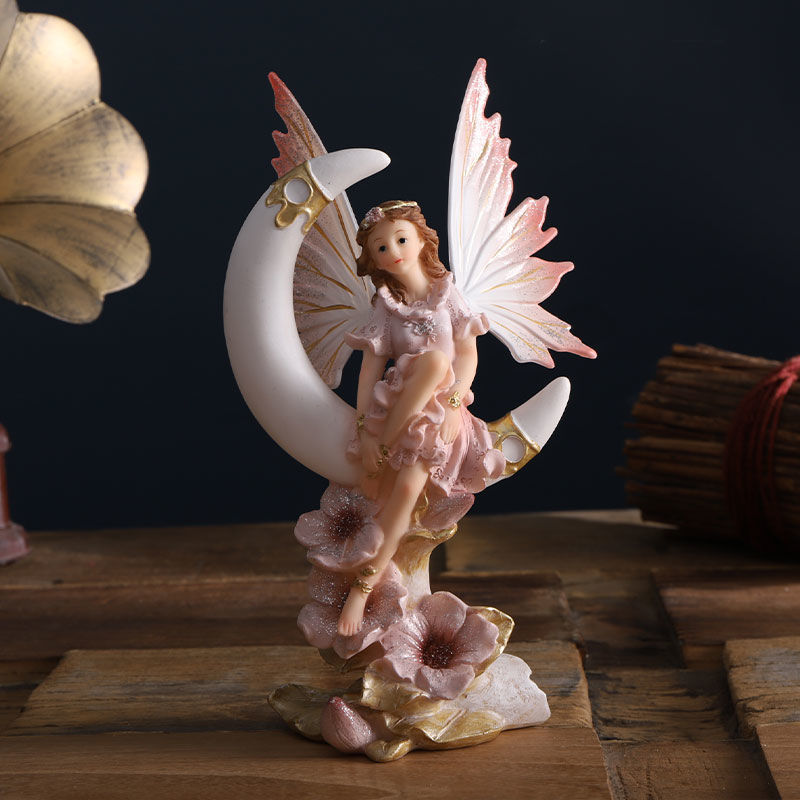 Nordic Angel Fairy Garden Stat - Home Decor Za ulasan dan harga