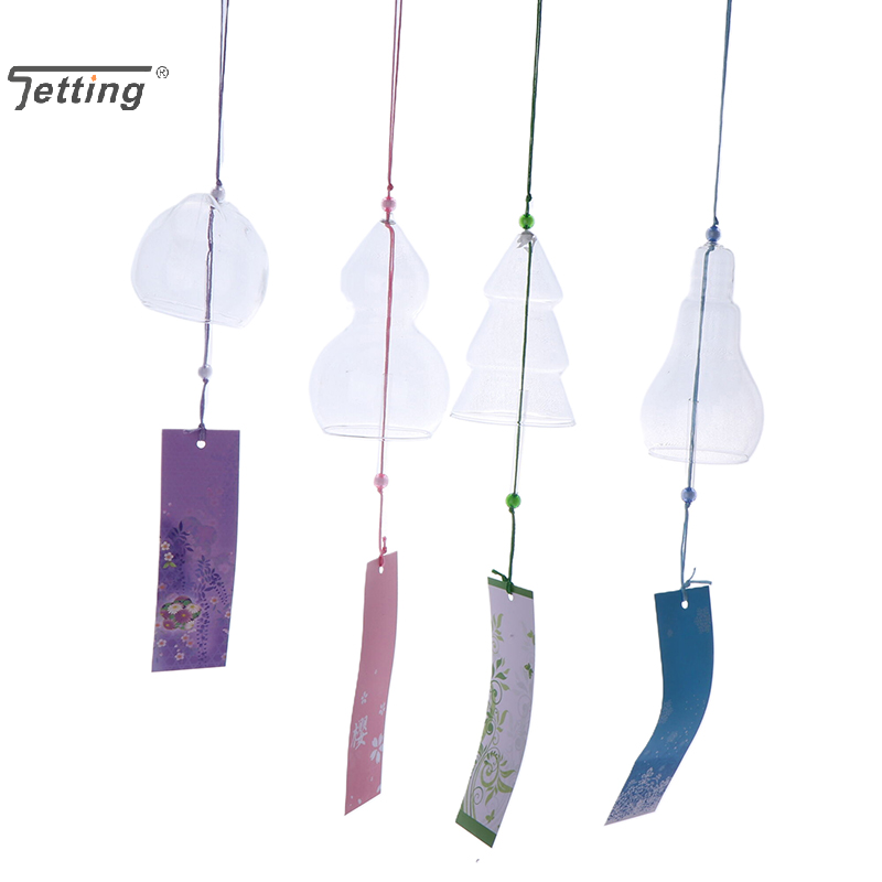 1Pcs Transparent Glass Wind Ch - Home Decor Y2K ulasan dan harga