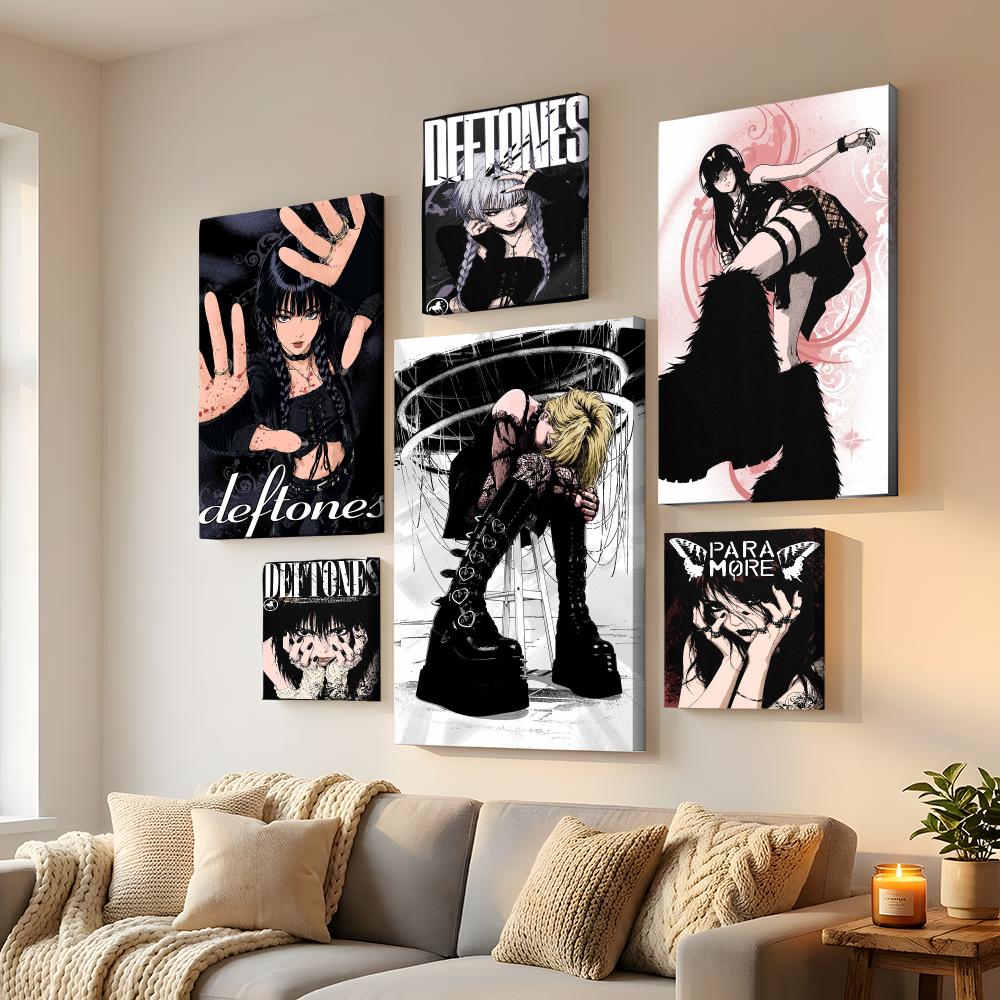 Y2K Gothic Anime Rock Girl Fra - Home Decor Y2K ulasan dan harga