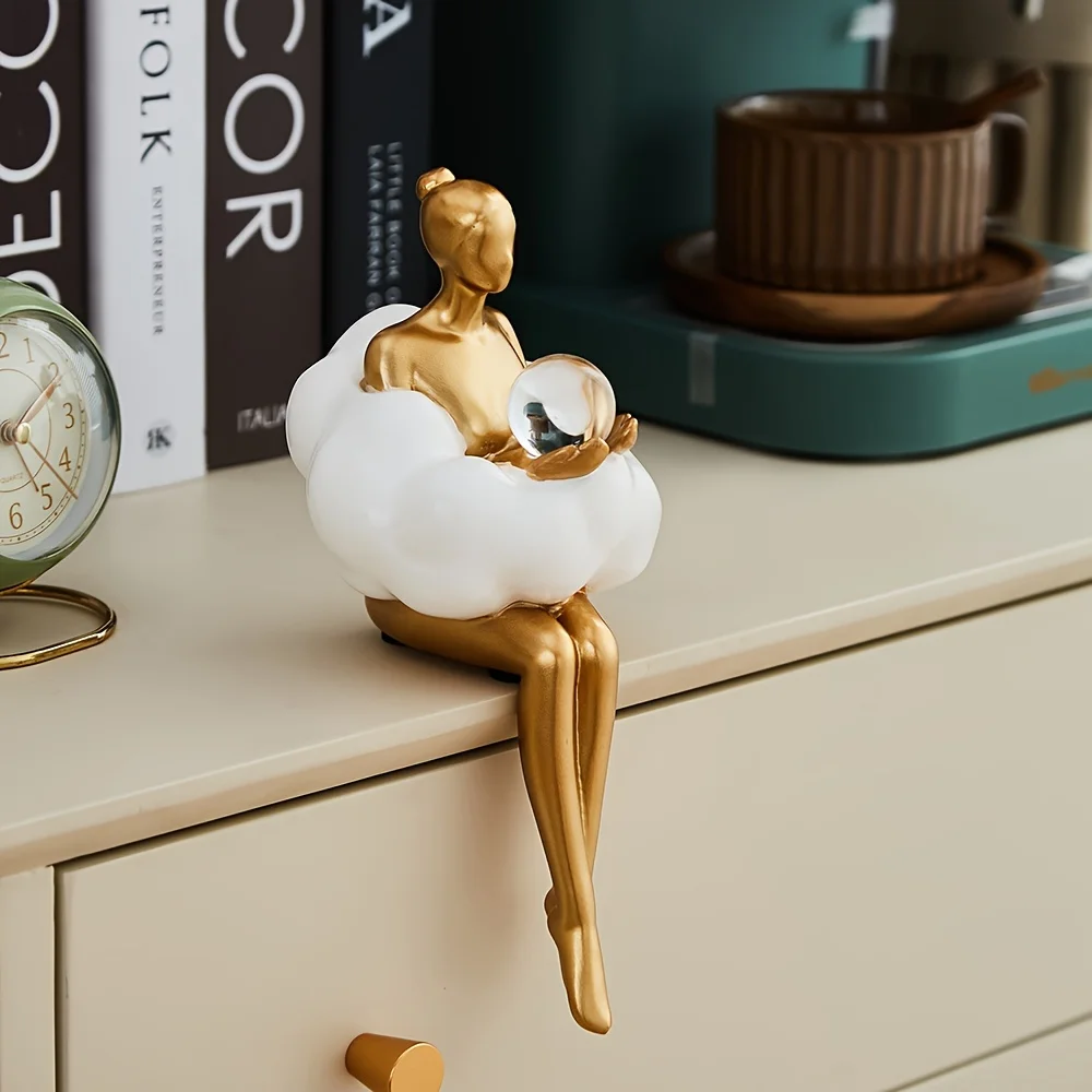 Cloud Girl Sculpture Abstract  - Home Decor Y2K ulasan dan harga