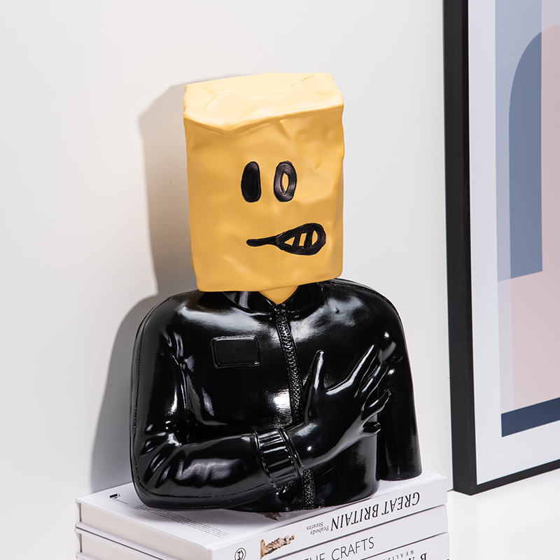 Nordic Home Decor Banksy Statu - Home Decor Y2K ulasan dan harga