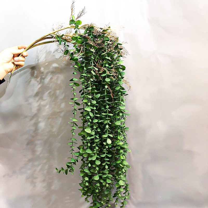 104cm Fake Eucalyptus Rattan A - Rattan Plant Basket ulasan dan harga
