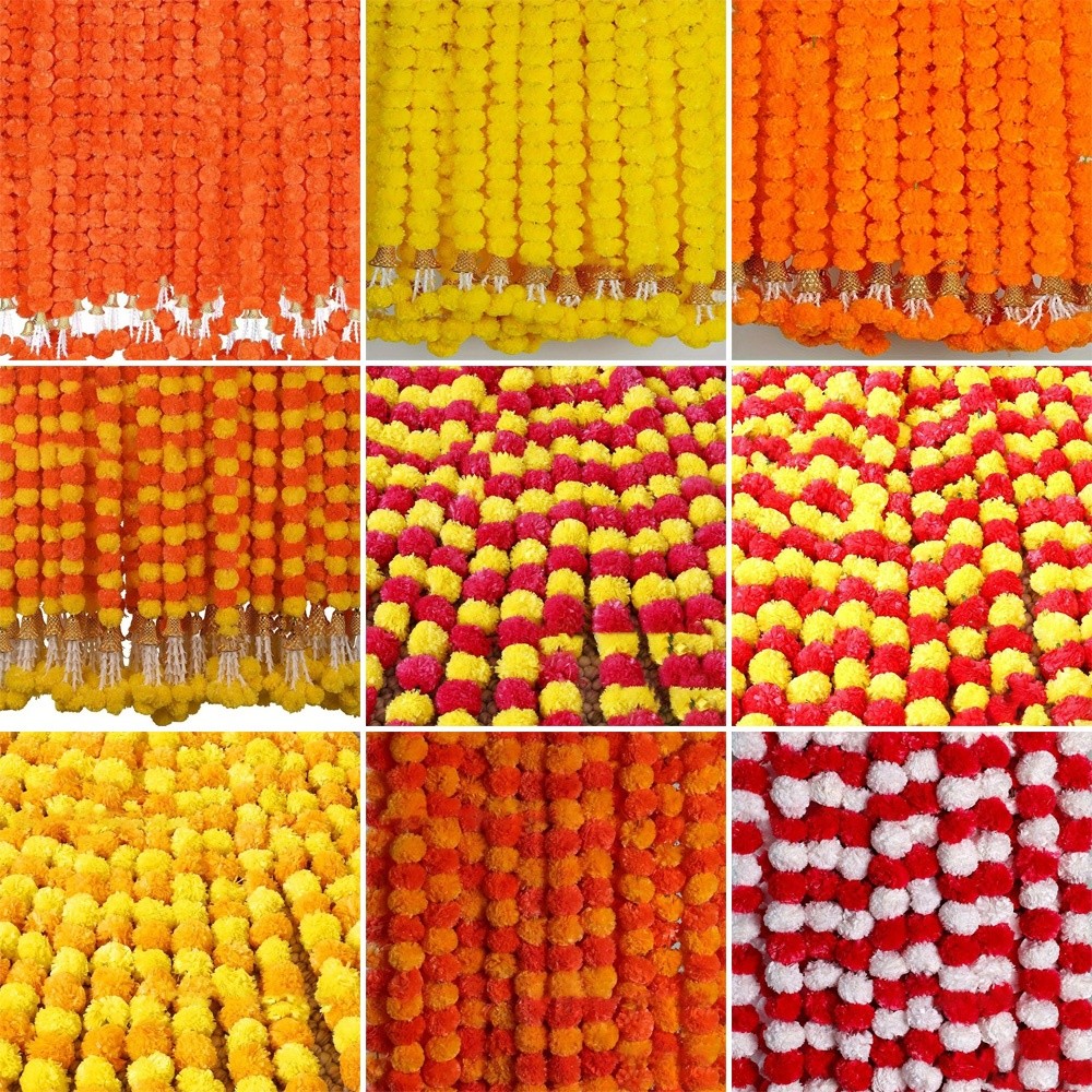 Long Strands Artificial Marigo - Home Decor Indonesia ulasan dan harga