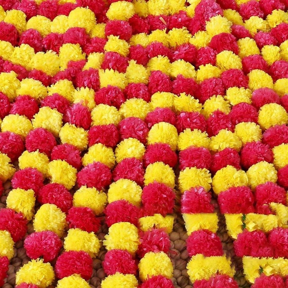 Long Strands Artificial Marigo - Home Decor Indonesia ulasan dan harga