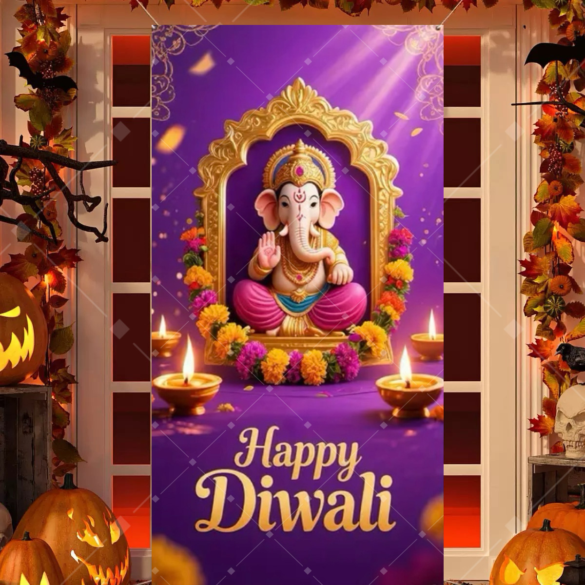 Diwali Decoration Party Backgr - Home Decor Indonesia ulasan dan harga