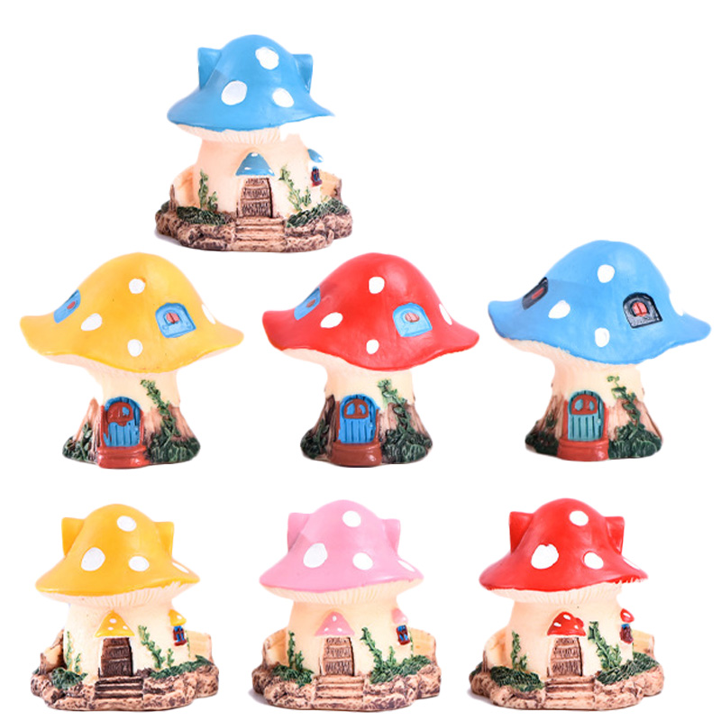 1PC Kawaii Garden Mini Mushroo - Home Decor Za ulasan dan harga