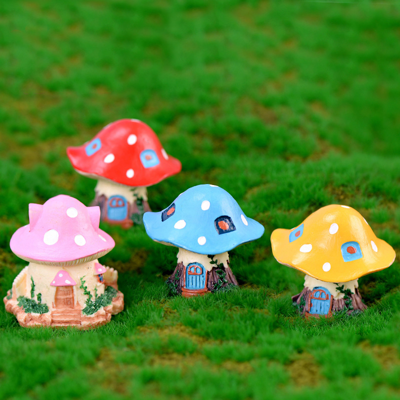 1PC Kawaii Garden Mini Mushroo - Home Decor Za ulasan dan harga