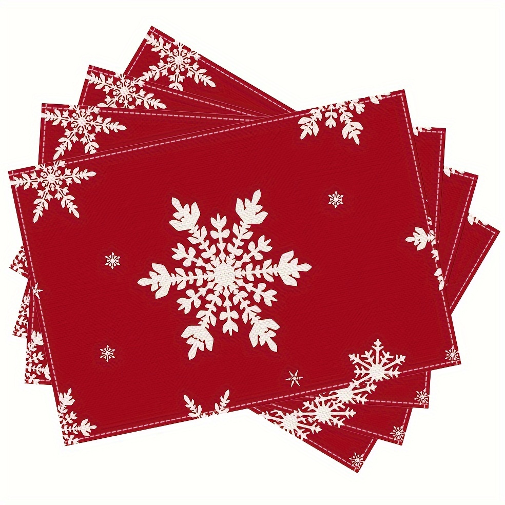 Minimalist Red Background Whit - Linen Table Runner ulasan dan harga