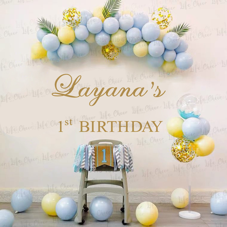 Birthday Party Vinyl Wall Deca - Home Decor Indonesia ulasan dan harga
