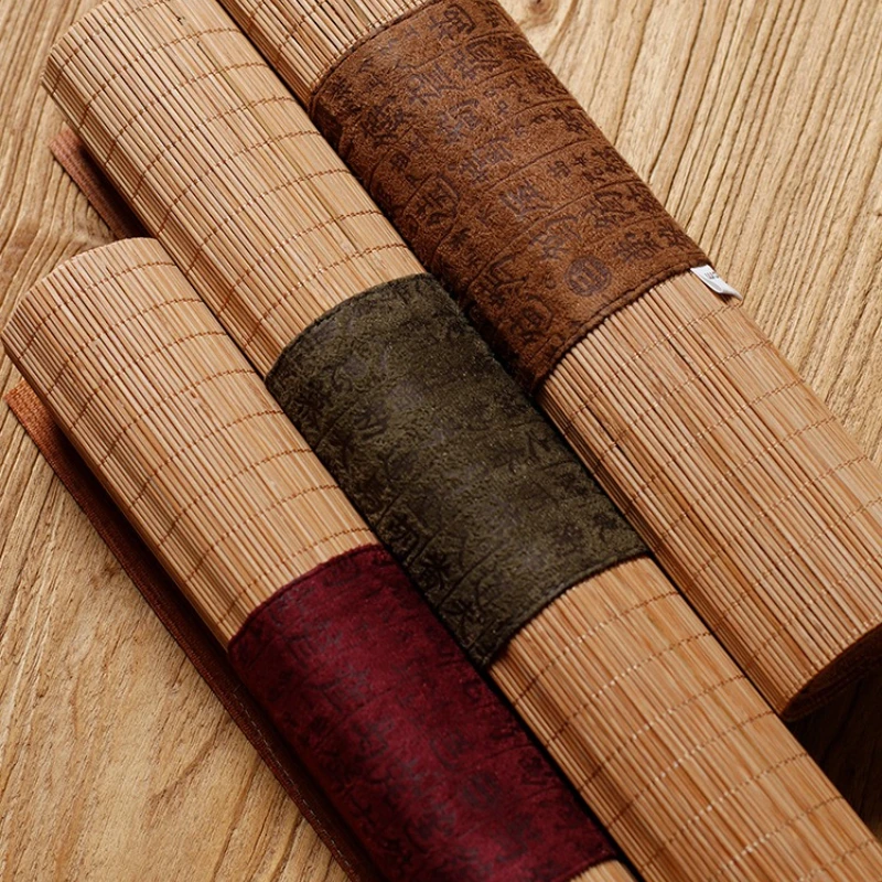 Fabric Bamboo Tea Mat Linen Ze - Linen Table Runner ulasan dan harga