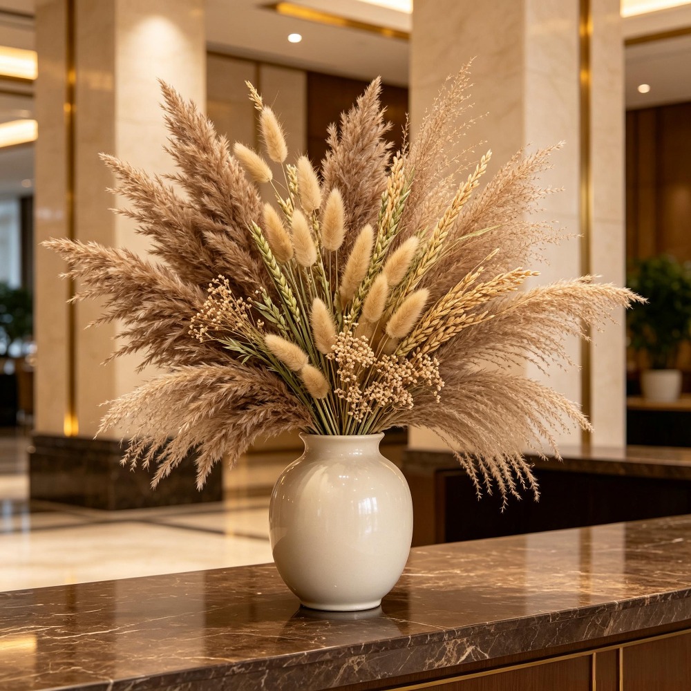 1 Bunch Mixed Dried Flowers Bo - Pampas Grass Decor ulasan dan harga