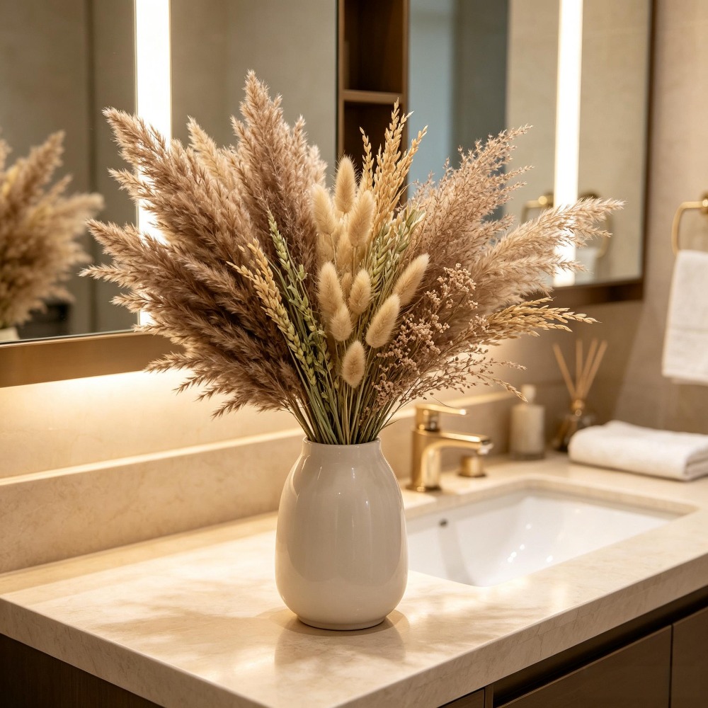 1 Bunch Mixed Dried Flowers Bo - Pampas Grass Decor ulasan dan harga