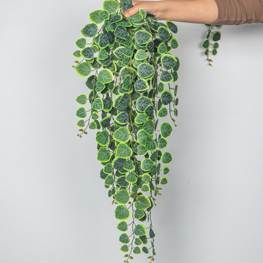 60-80cm Artificial Hanging Vin - Rattan Plant Basket ulasan dan harga