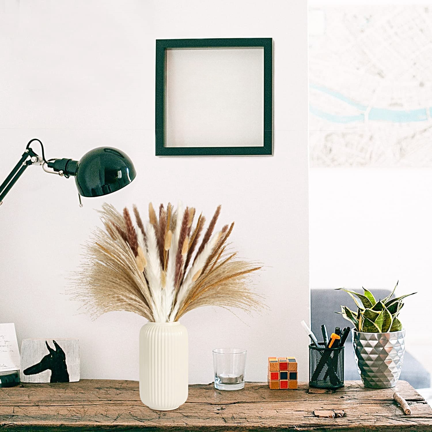 Autumn Vintage Mixed Dried Flo - Pampas Grass Decor ulasan dan harga