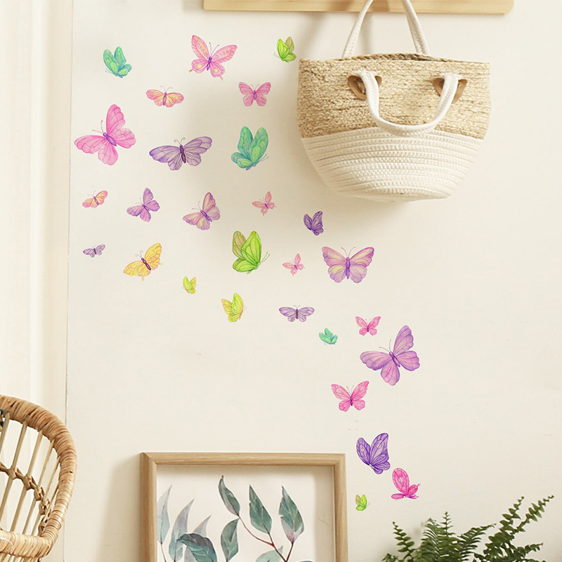 Romantic Butterfly Wall Sticke - Home Decor Indonesia ulasan dan harga