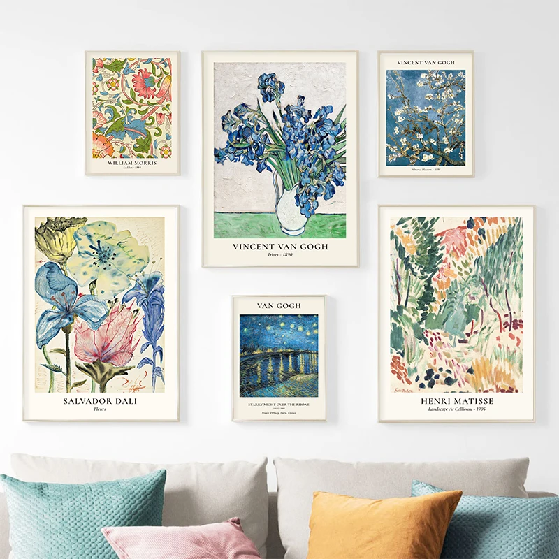 Van Gogh Star Vase Series Wall - Home Decor Za ulasan dan harga