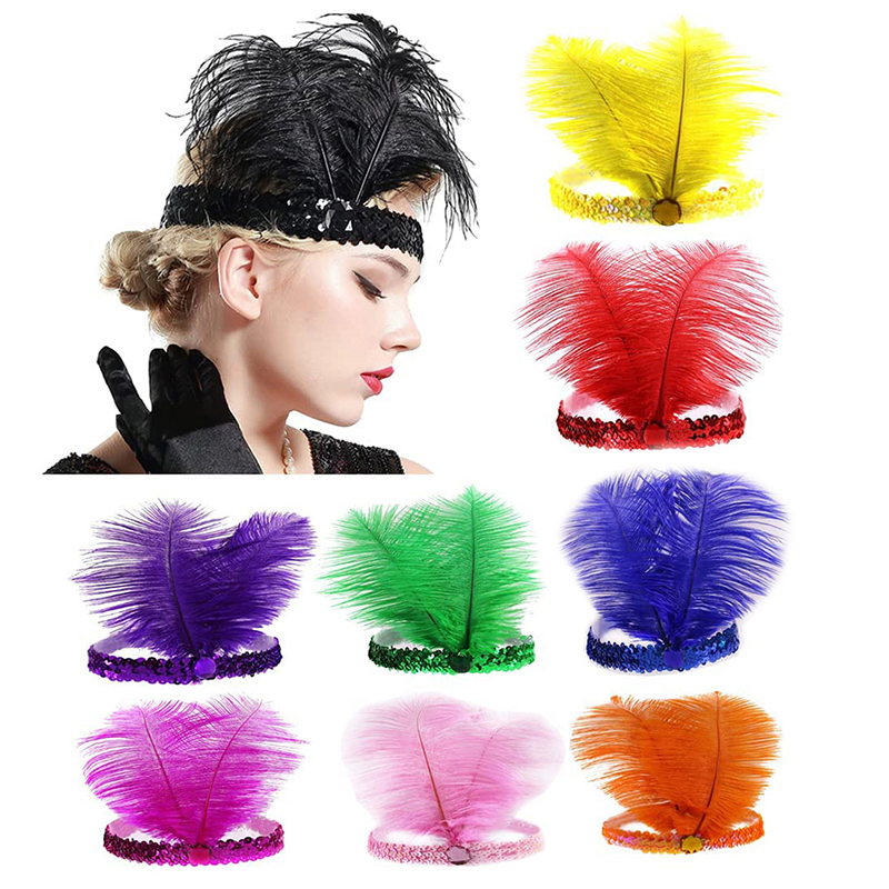 Sequins Feather Crystal Headba - Home Decor Indonesia ulasan dan harga