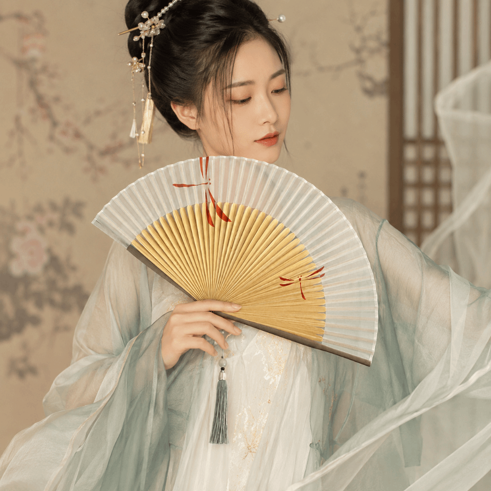 Chinese Style Folding Hand Fan - Bamboo Photo Frame ulasan dan harga