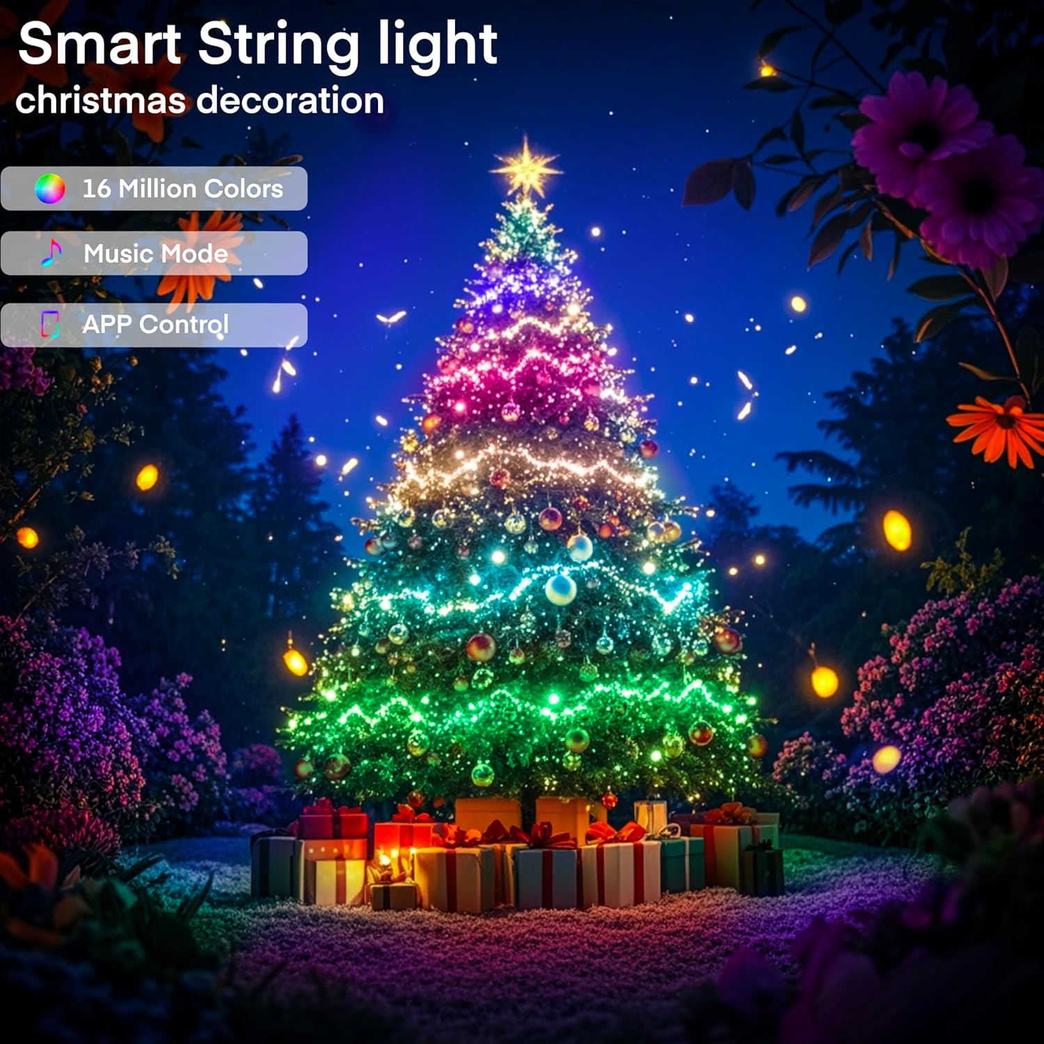 WS2812B RGBIC LED String Light - Home Decor Free App ulasan dan harga