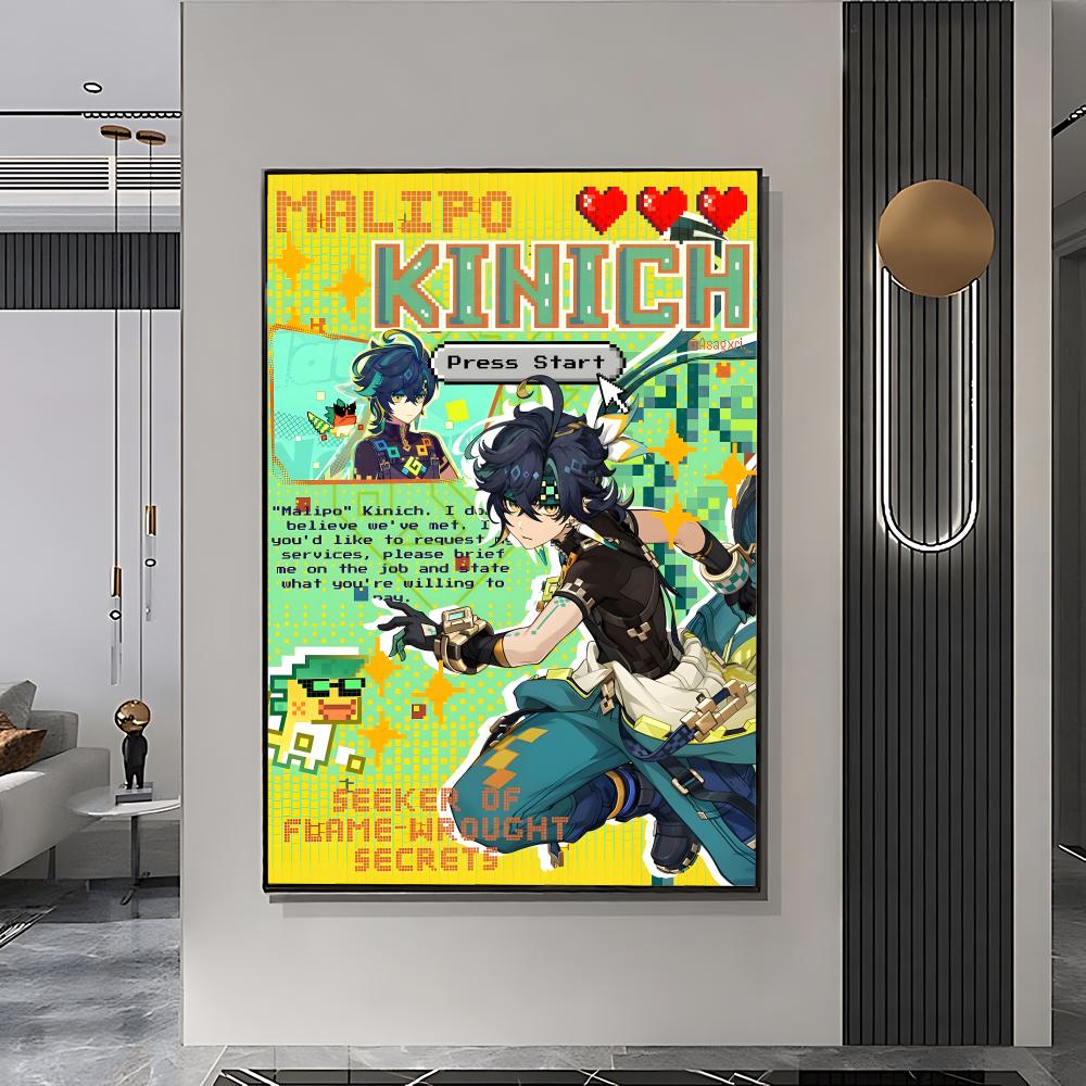 genshin magazine style Poster  - Home Decor Magazine ulasan dan harga