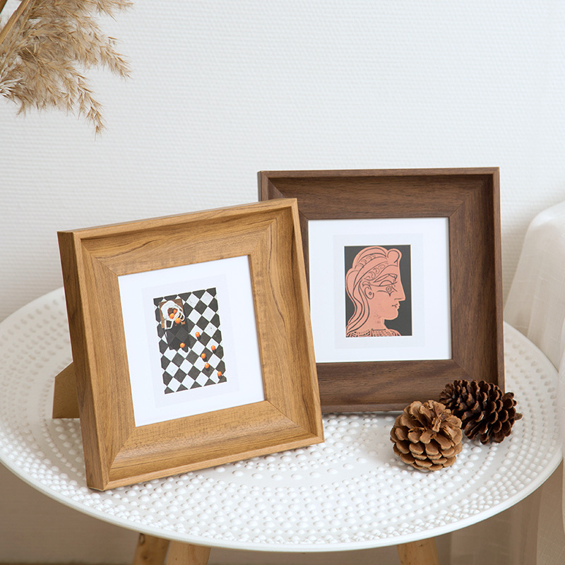 Minimalist Square Photo Frame  - Bamboo Photo Frame ulasan dan harga