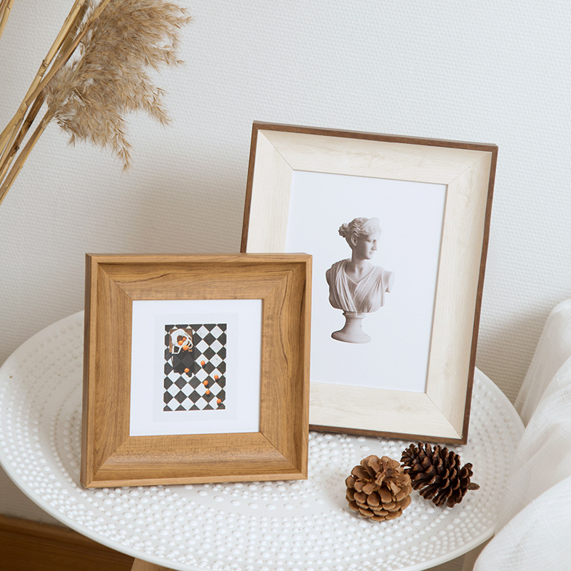 Minimalist Square Photo Frame  - Bamboo Photo Frame ulasan dan harga