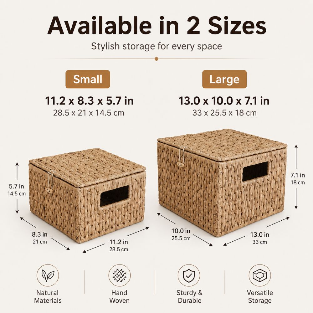 Water Hyacinth Wicker Storage  - Rattan Plant Basket ulasan dan harga