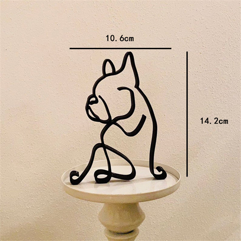 Dog Art Sculpture Metal Dog Ab - Home Decor Y2K ulasan dan harga