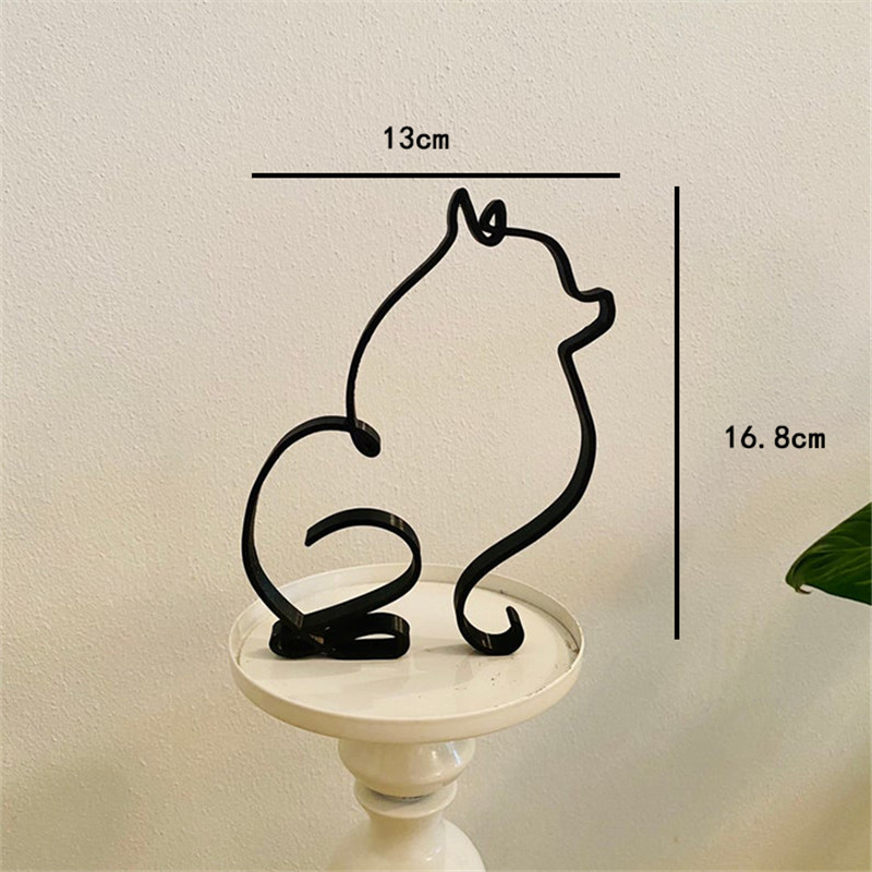Dog Art Sculpture Metal Dog Ab - Home Decor Y2K ulasan dan harga