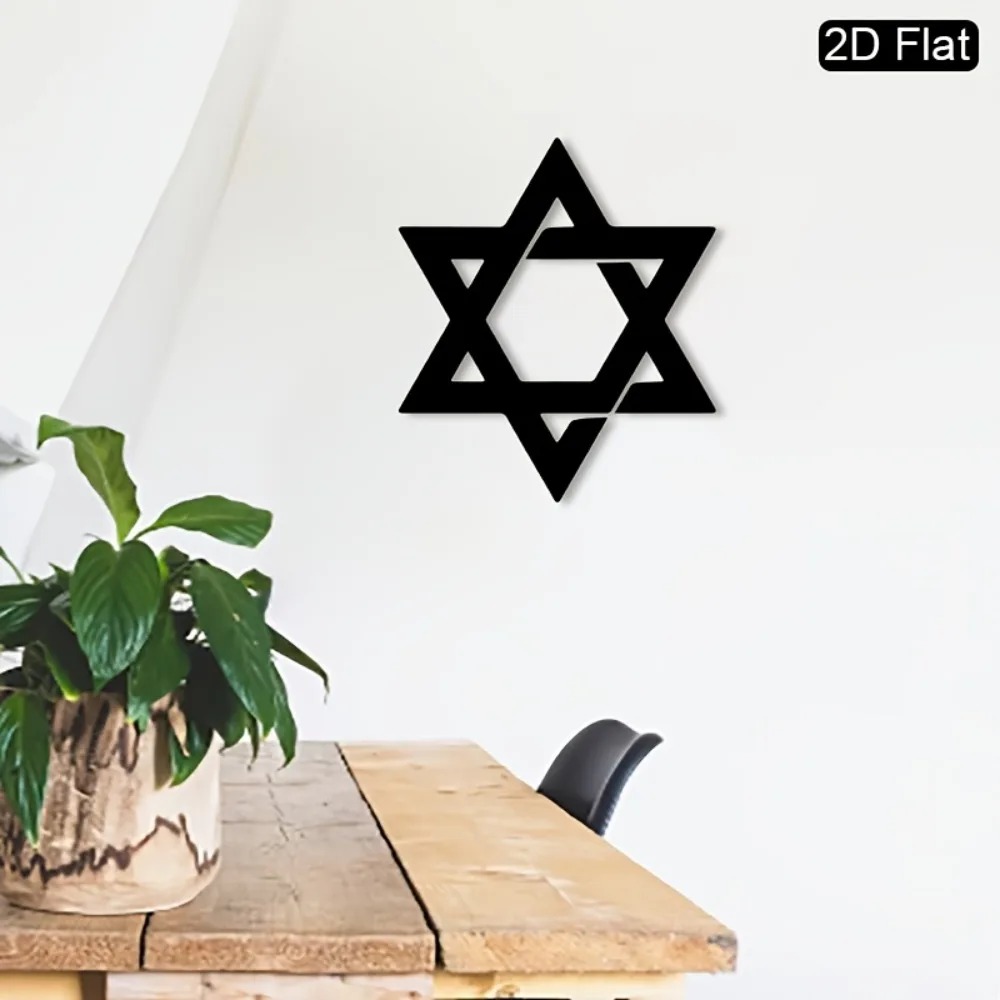 CIFBUY Iron Wall Art Star of D - Home Decor Theme ulasan dan harga