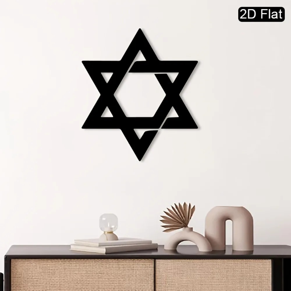 CIFBUY Iron Wall Art Star of D - Home Decor Theme ulasan dan harga