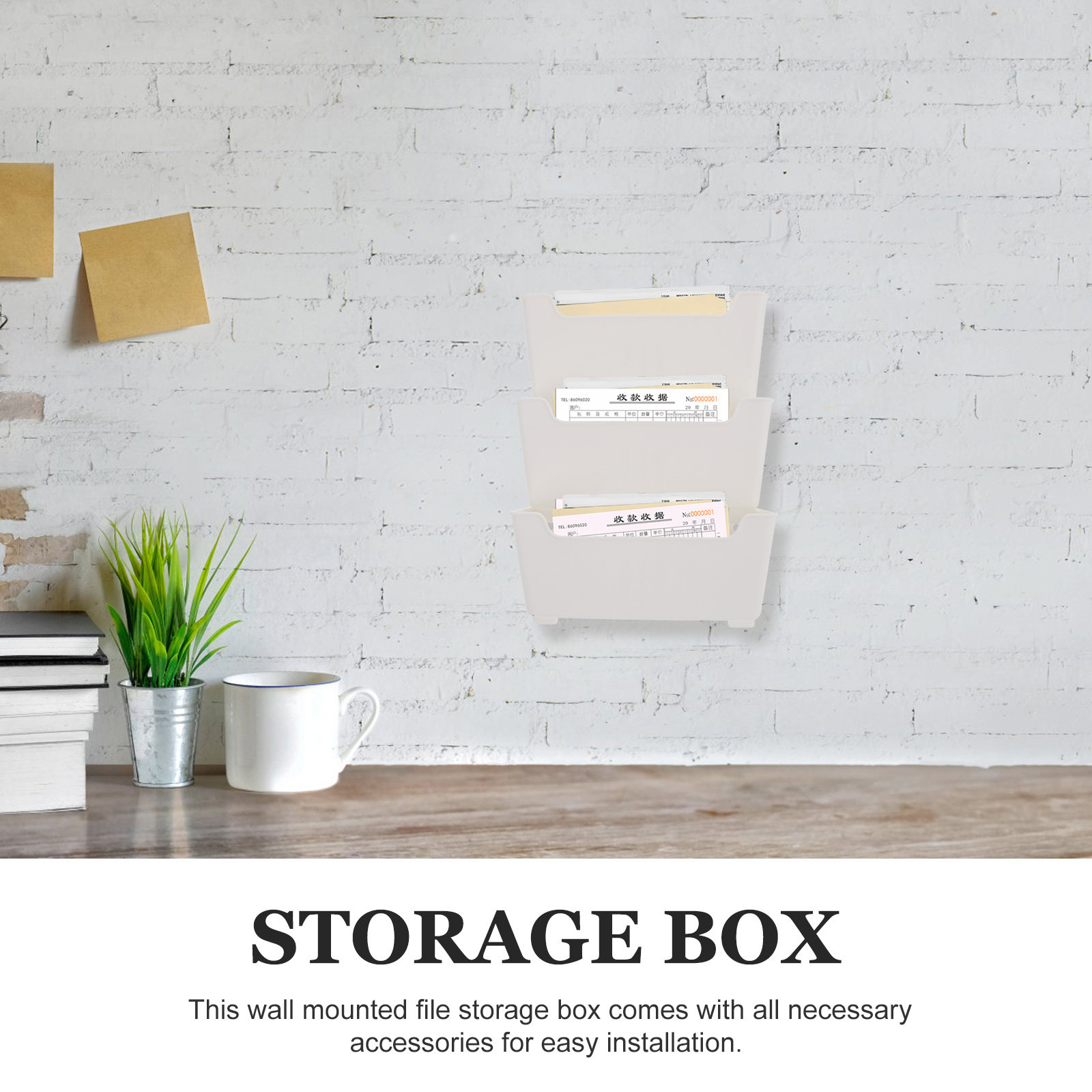 1Set Wall Mounted File Organiz - Home Decor Magazine ulasan dan harga