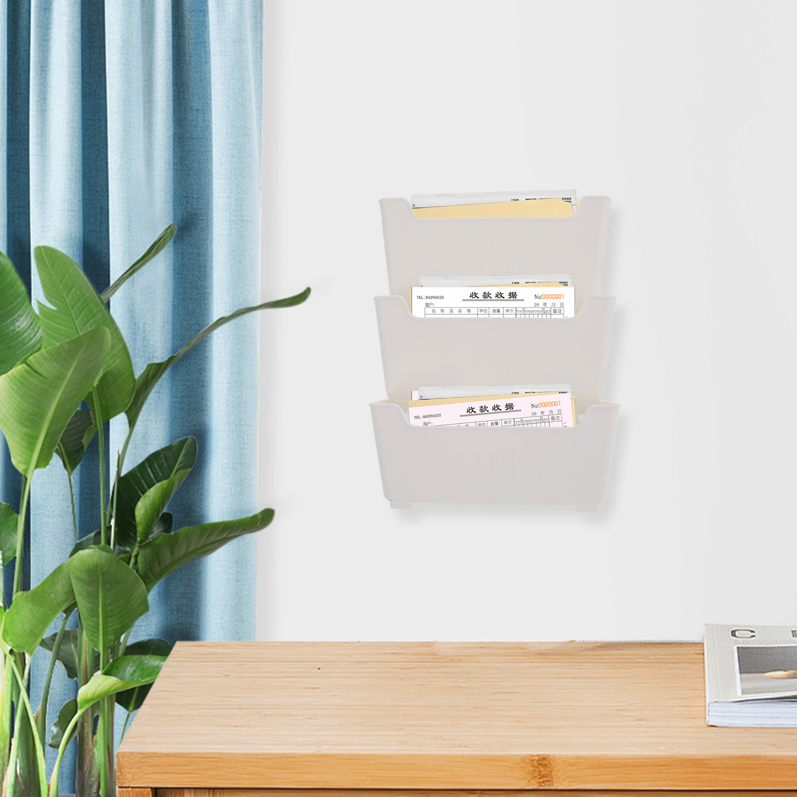 1Set Wall Mounted File Organiz - Home Decor Magazine ulasan dan harga