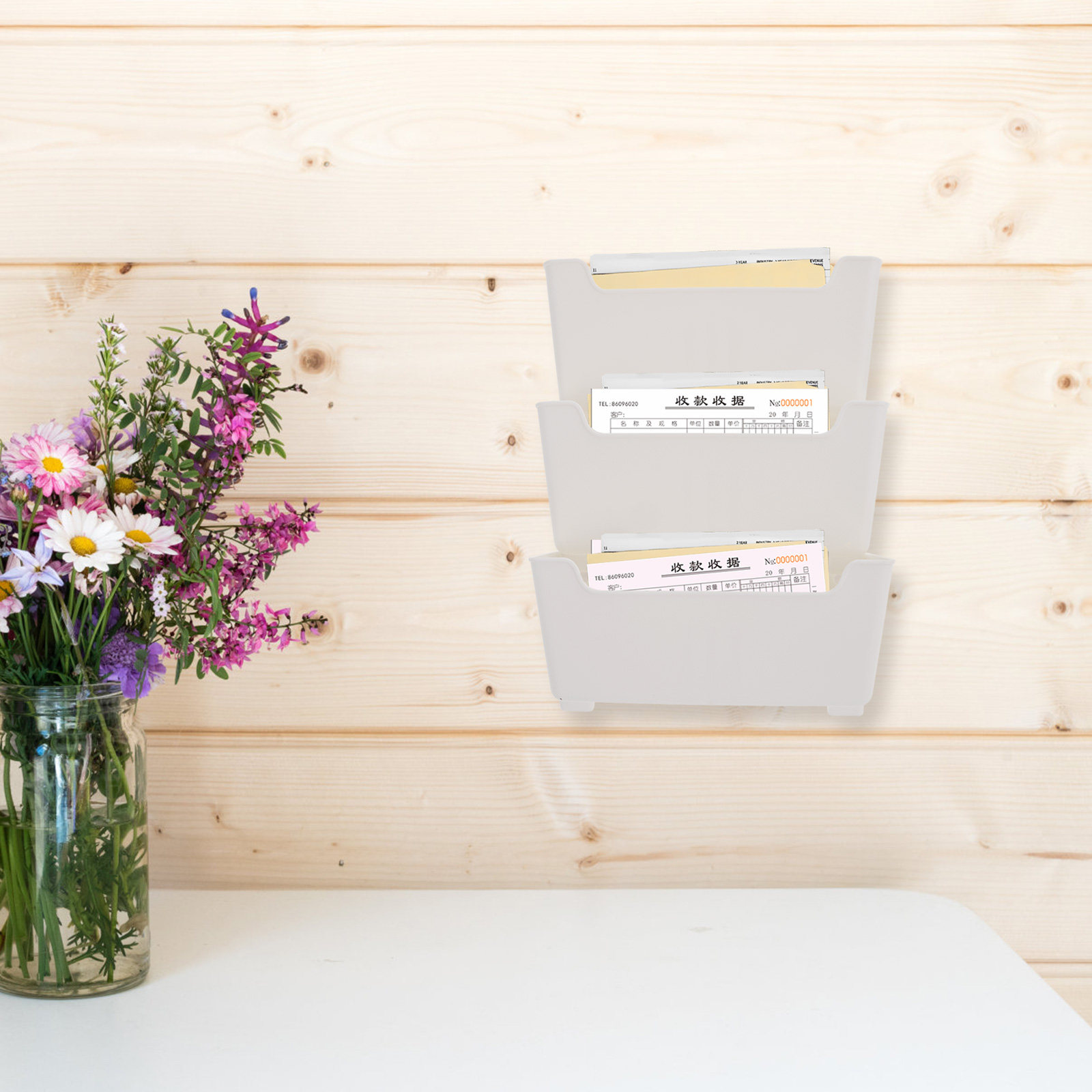 1Set Wall Mounted File Organiz - Home Decor Magazine ulasan dan harga
