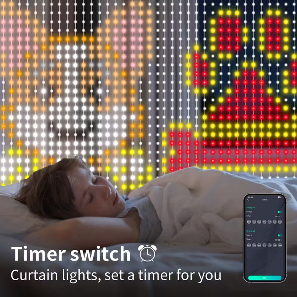 Smart LED Curtain Light APP Co - Home Decor Free App ulasan dan harga