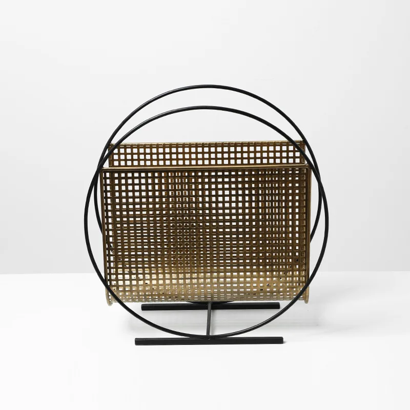 Creative Grid Round Metal Maga - Home Decor Magazine ulasan dan harga