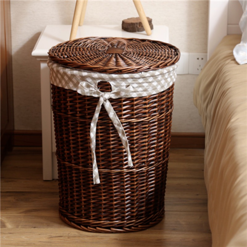 Vintage Style Rattan Woven Dir - Rattan Plant Basket ulasan dan harga