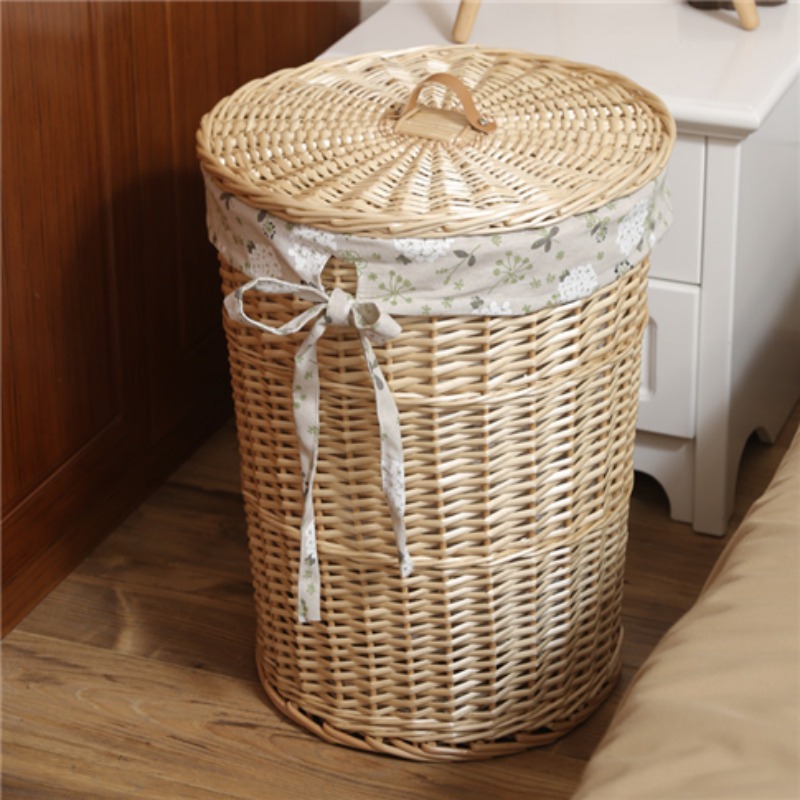 Vintage Style Rattan Woven Dir - Rattan Plant Basket ulasan dan harga