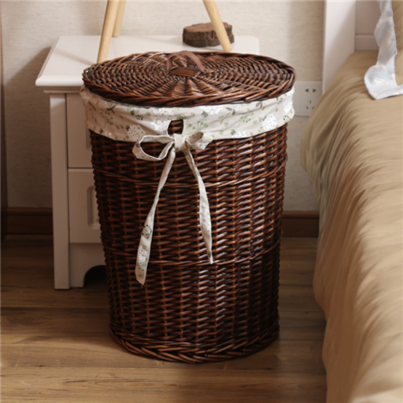 Vintage Style Rattan Woven Dir - Rattan Plant Basket ulasan dan harga