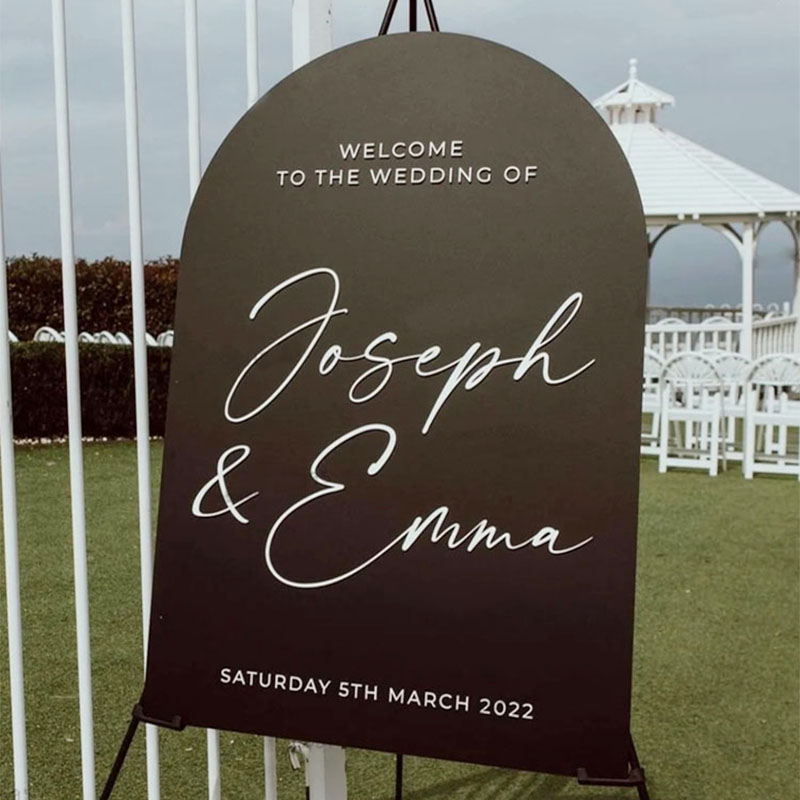 Wedding Welcome Sign Stickers  - Home Decor Indonesia ulasan dan harga