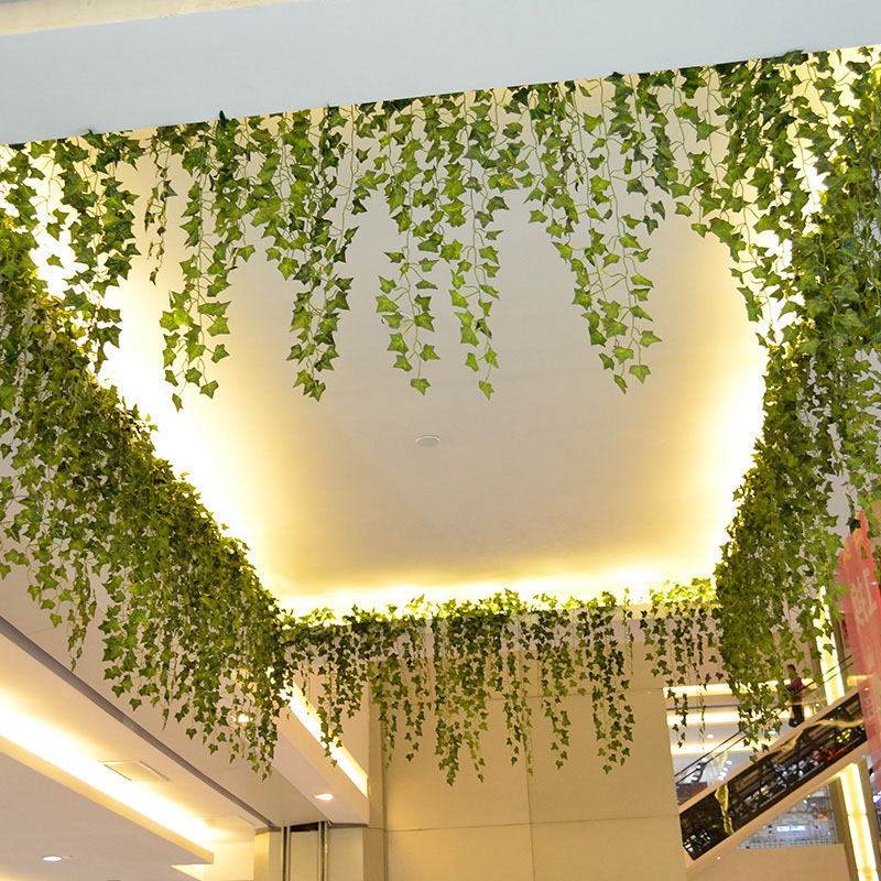 230cm Vivid Artificial Plants  - Rattan Plant Basket ulasan dan harga